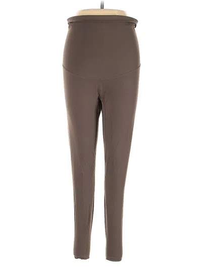 Pre-owned Poshdivah Active Pants In Brown