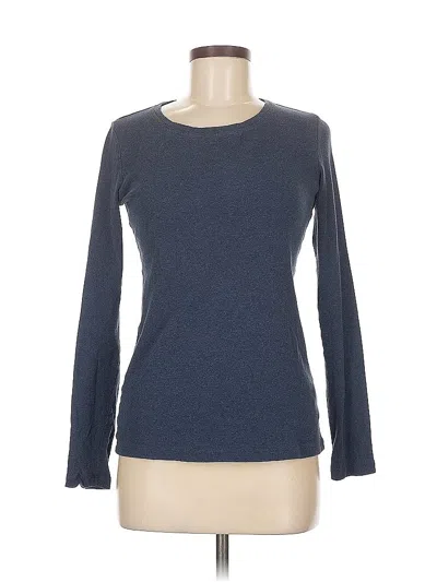 Pre-owned Caslon Long Sleeve T-shirt In Blue