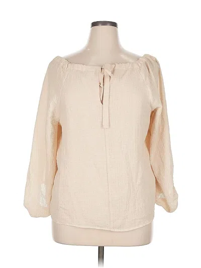Pre-owned A New Day 3/4 Sleeve Blouse In White
