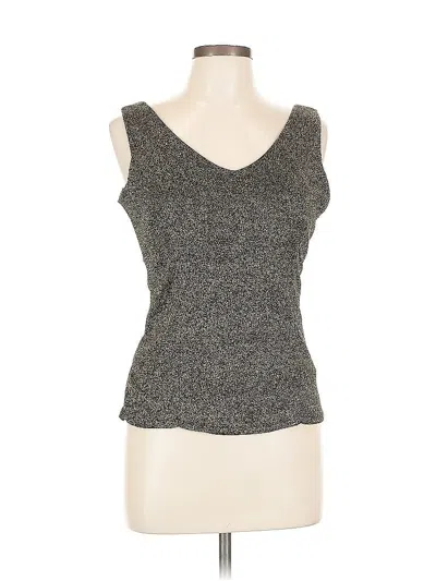 Pre-owned Js Collections Sleeveless Top Gray Scoop Neck Tops