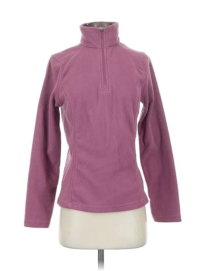 Pre-owned Lands' End Fleece Jacket In Purple
