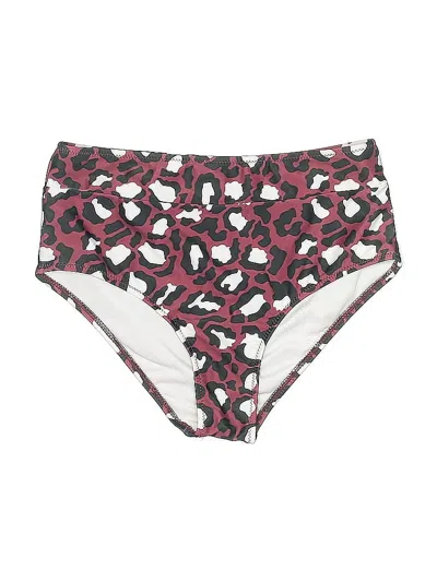 Pre-owned Beachsissi Swimsuit Bottoms In Burgundy