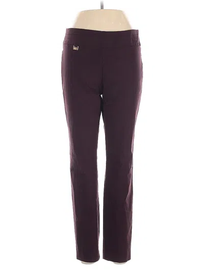 Pre-owned Alfani Active Pants In Burgundy