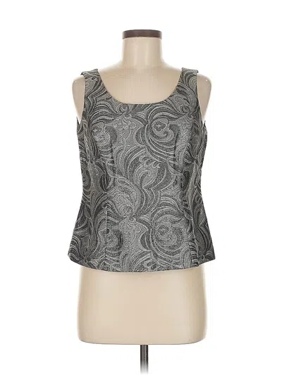 Pre-owned Kasper Sleeveless Top Black Sweetheart Neckline Tops
