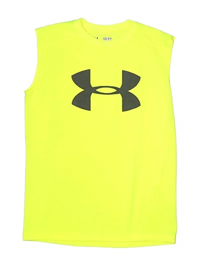 Pre-owned Under Armour Kids' Sleeveless T-shirt In Yellow