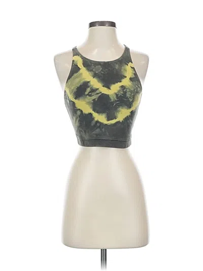 Pre-owned Electric & Rose Tank Top Green Halter Neckline Tops