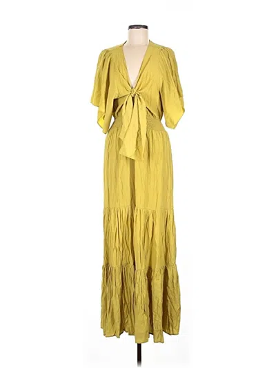 Pre-owned Good Time U.s.a. Los Angeles Casual Dress In Yellow