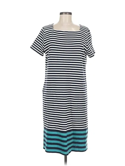 Pre-owned Jjill Casual Dress In Blue