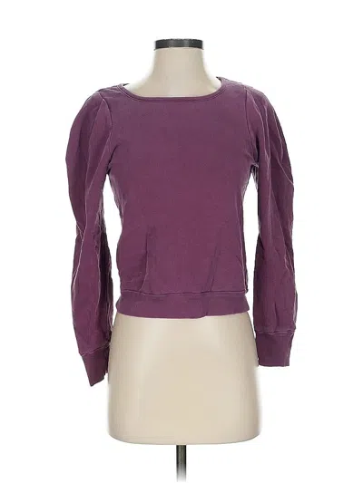 Pre-owned Self Contrast Sweatshirt In Purple