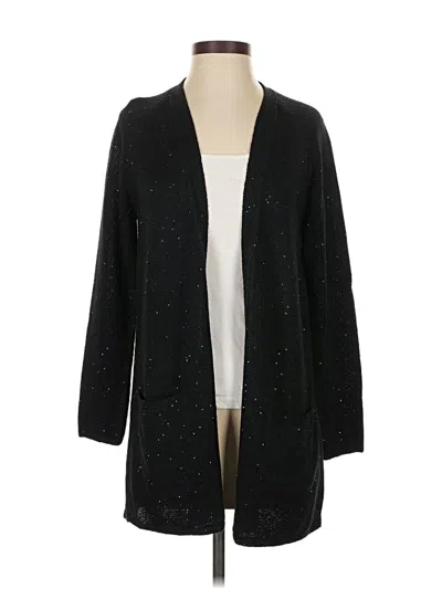 Pre-owned Jjill Cardigan Sweater In Black