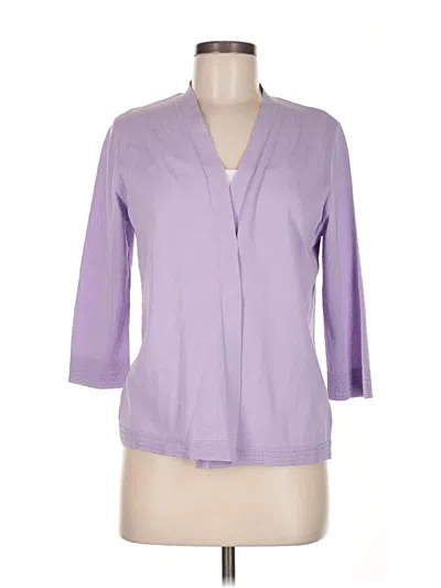 Pre-owned Chico's Cardigan Sweater In Purple