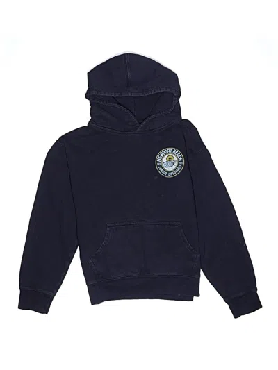 Pre-owned Quiksilver Kids' Pullover Hoodie In Blue