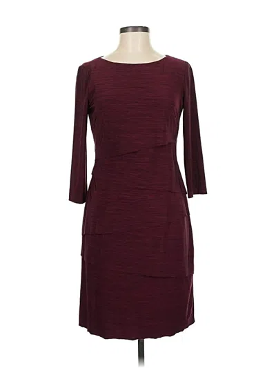 Pre-owned Tahari By Asl Cocktail Dress In Burgundy