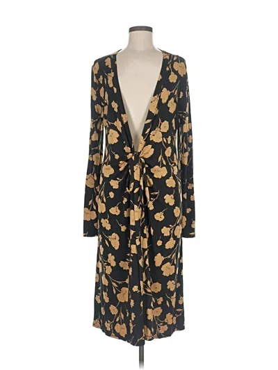 Pre-owned Garnet Hill Casual Dress In Gold