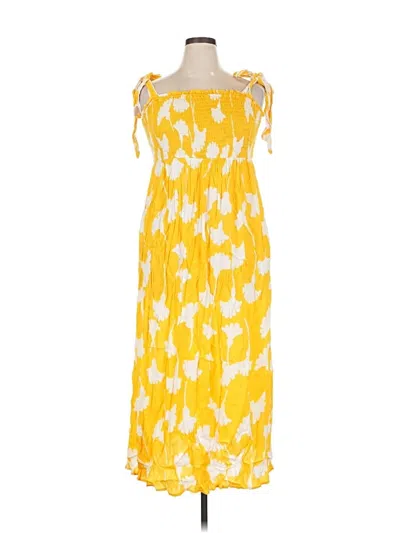 Pre-owned Diane Von Furstenburg For Target Casual Dress In Yellow