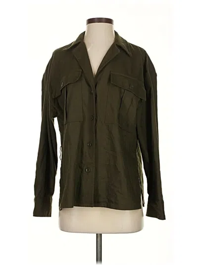 Pre-owned Zara Jacket In Green