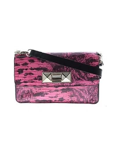 Pre-owned Ann Taylor Leather Shoulder Bag In Pink