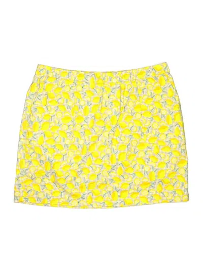 Pre-owned Lands' End Skort In Yellow