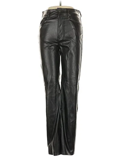Pre-owned Gap Faux Leather Pants In Black