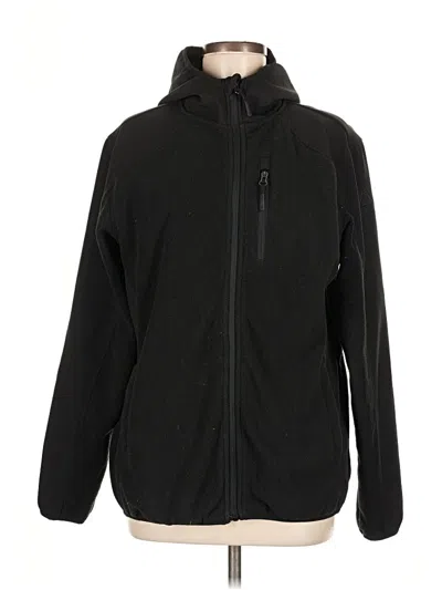 Pre-owned Reebok Zip Up Hoodie In Black