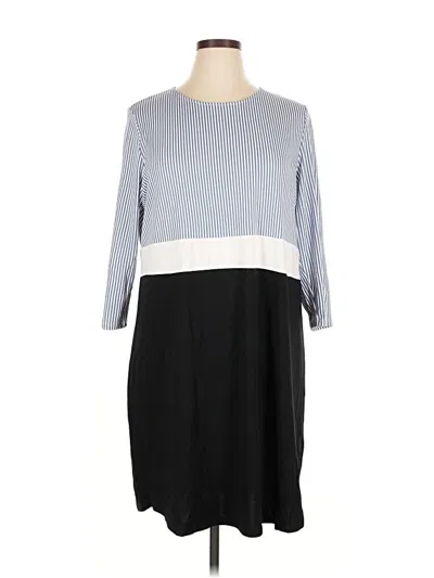 Pre-owned Jjill Casual Dress In Gray
