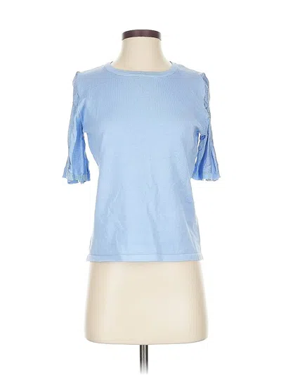 T Tahari 3/4 Sleeve T-shirt In Blue