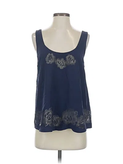 Pre-owned Joie Sleeveless Top Blue Scoop Neck Tops