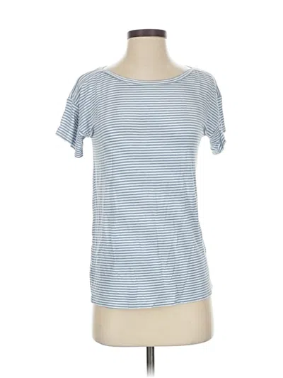 Pre-owned Ann Taylor Loft Short Sleeve T-shirt In Blue