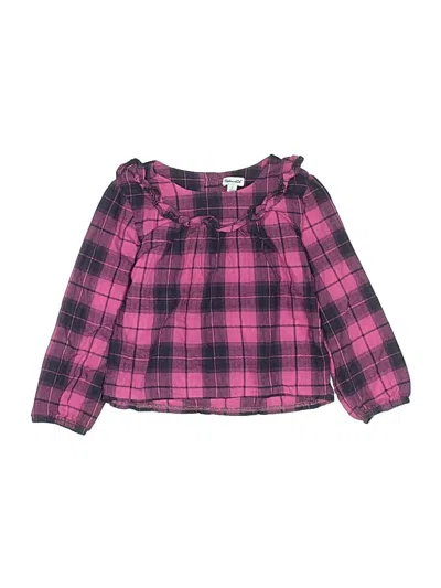 Pre-owned Splendid Kids' Long Sleeve Blouse In Pink