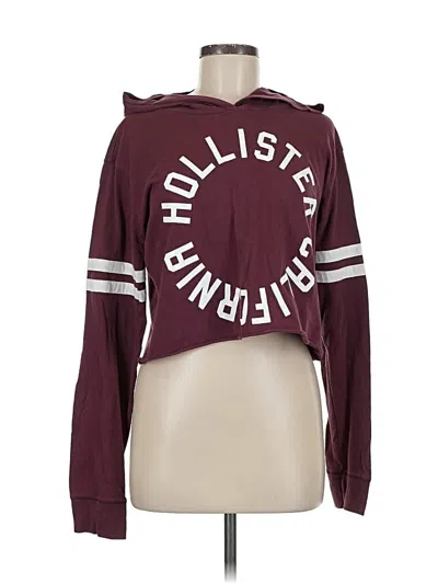 Pre-owned Hollister Jacket In Burgundy