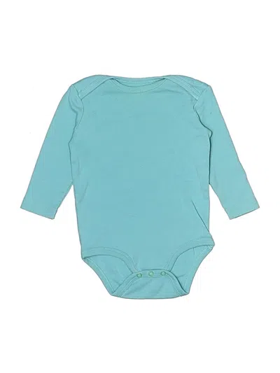 Pre-owned Primary Clothing Babies' Long Sleeve Onesie In Blue