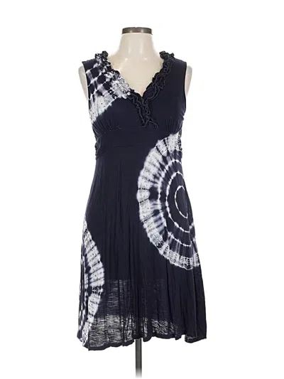 Pre-owned Inc International Concepts Casual Dress In Blue