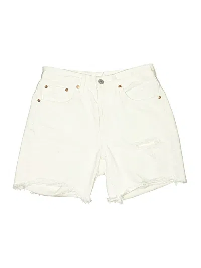 Pre-owned Levi's Denim Shorts In White