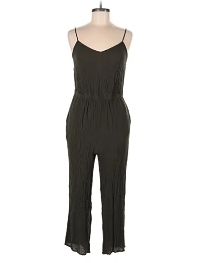 Pre-owned Loft Beach Jumpsuit In Brown