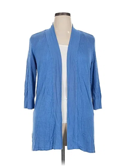 Pre-owned Chico's Cardigan Sweater In Blue
