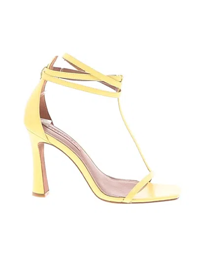 Pre-owned Bcbgmaxazria Heels In Yellow