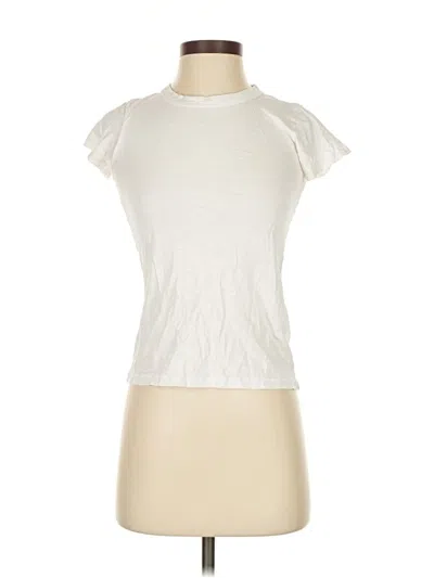 Pre-owned Rag & Bone Short Sleeve Turtleneck In White