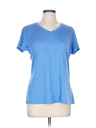 Pre-owned Hanes Active T-shirt In Blue