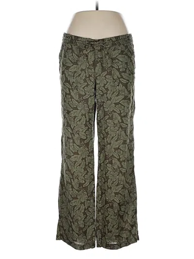 Pre-owned Caslon Linen Pants In Green