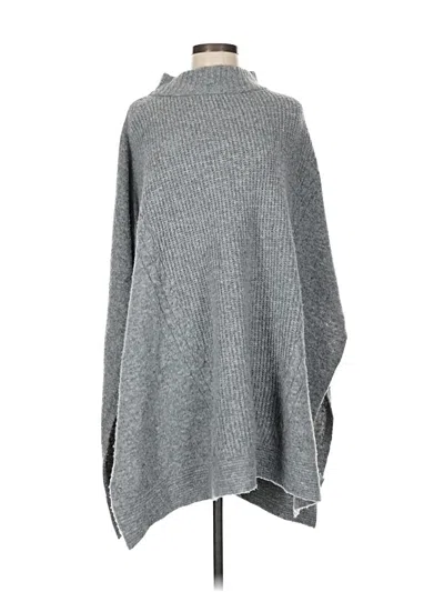 Pre-owned Elie Tahari Poncho In Gray