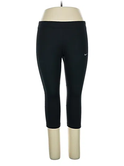 Pre-owned Nike Active Pants In Black