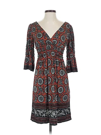 Pre-owned Max Studio Casual Dress In Brown