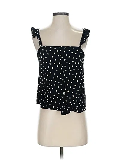 Pre-owned Madewell Sleeveless Blouse In Black