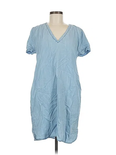 Pre-owned Ann Taylor Loft Outlet Casual Dress In Blue