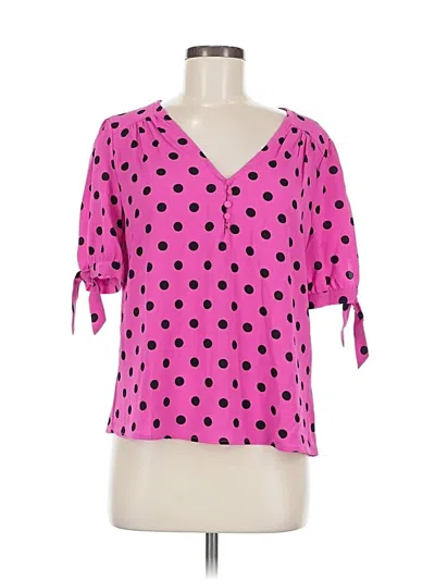 Pre-owned Cece 3/4 Sleeve Blouse In Pink