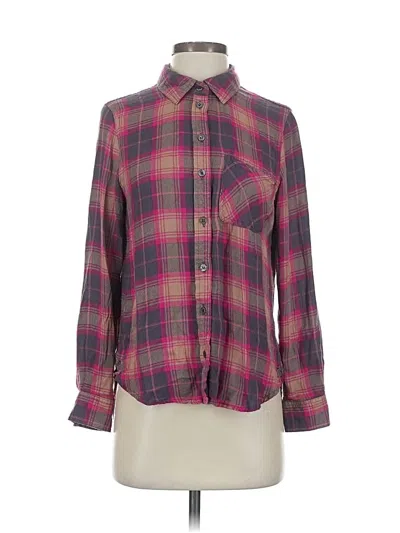 Pre-owned Velvet Heart Long Sleeve Button Down Shirt In Purple