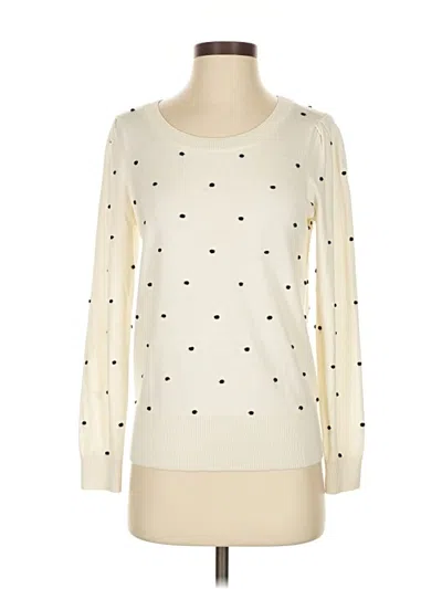 Pre-owned Talbots Long Sleeve T-shirt In White