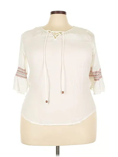 Pre-owned Alyx 3/4 Sleeve Blouse In White