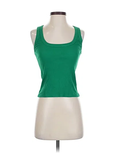 Pre-owned Electric & Rose Tank Top Green Square Neckline Tops