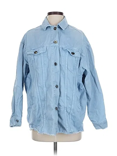 Pre-owned Zara Denim Jacket In Blue